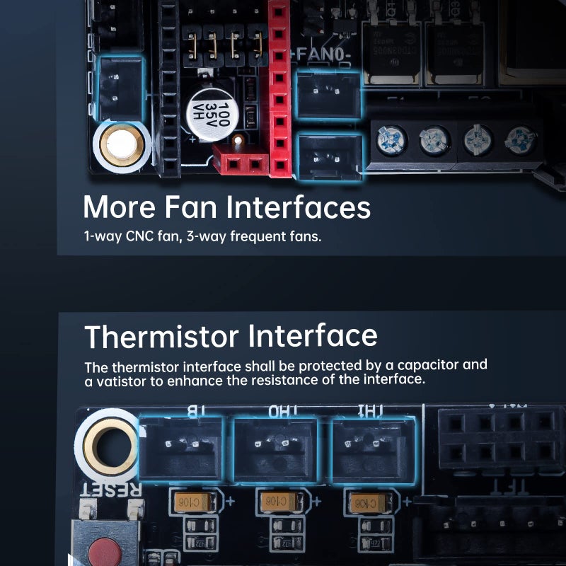BIGTREETECH SKR V1.4 Turbo 32bit Control Board DIY for Most FDM 3D Priners Mainbaord Compatible TFT Series Touch Screen/ 12864LCD Support TMC2209/TMC2208/TMC2130 - Image 3